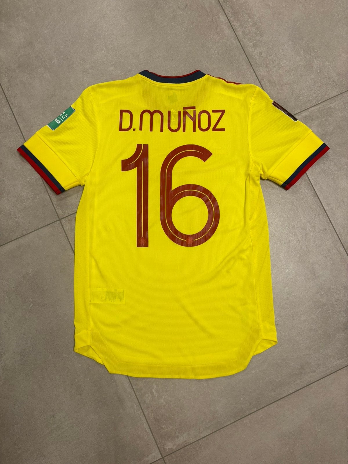 Matchworn shirt Colombia (Daniel Muñoz), Verzamelen, Sportartikelen en Voetbal, Zo goed als nieuw, Shirt, Ophalen of Verzenden