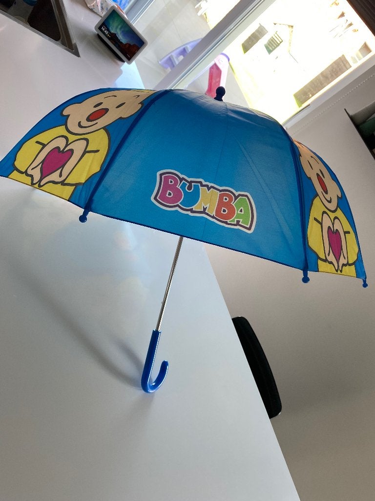 Bumba paraplu, Ophalen, Zo goed als nieuw, Blauw