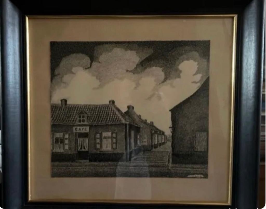 Tableau signé de 1959, Enlèvement