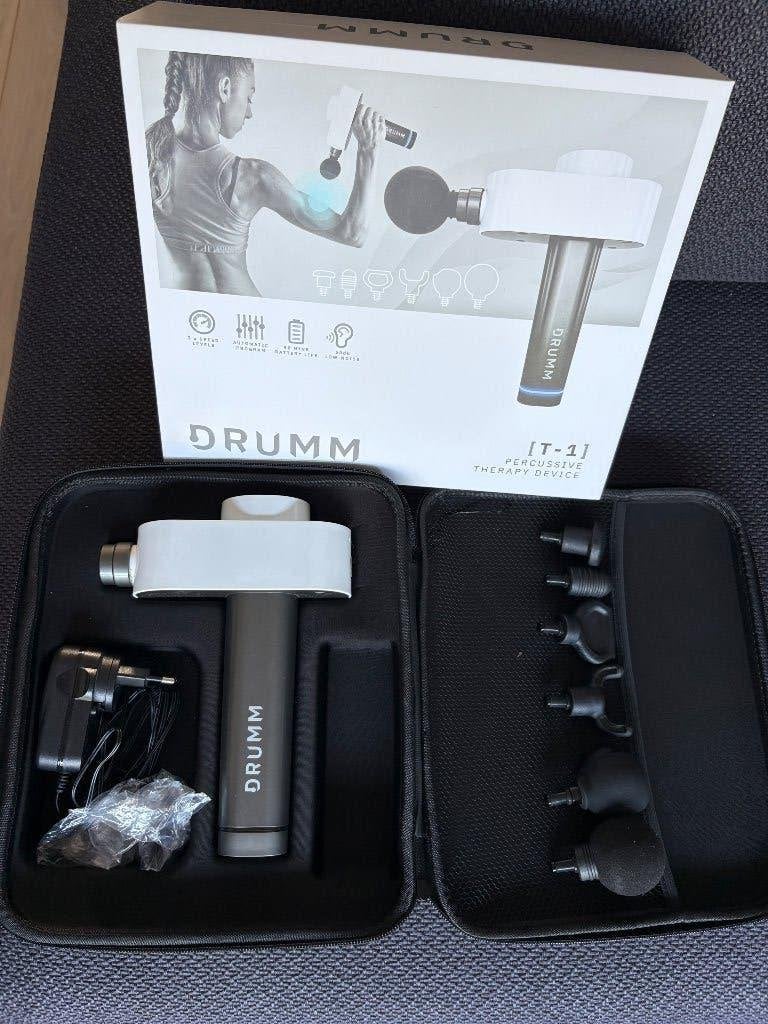 DRUMM T-1 Massage Gun – Diepe Spiermassage, Enlèvement, Comme neuf, Appareil