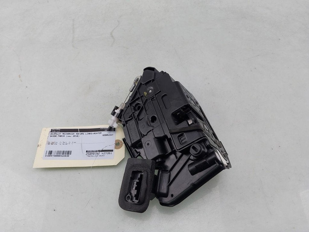 SERRURE DE PORTE RODS ARRIÈRE GAUCHE Skoda Fabia III (NJ3), Utilisé, Skoda
