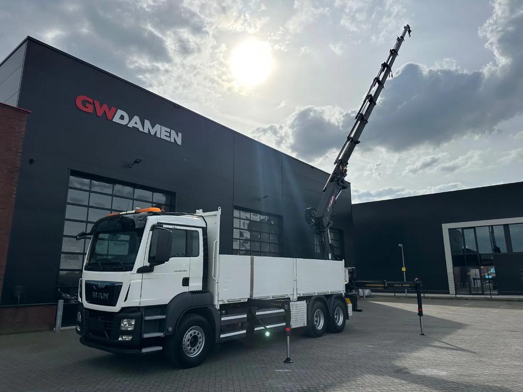 MAN TGS 26.480 6x4 HIAB 377-8 , winch Euro 6 (bj 2015), Auto's, Vrachtwagens, Achterwielaandrijving, Xenon verlichting, Euro 6