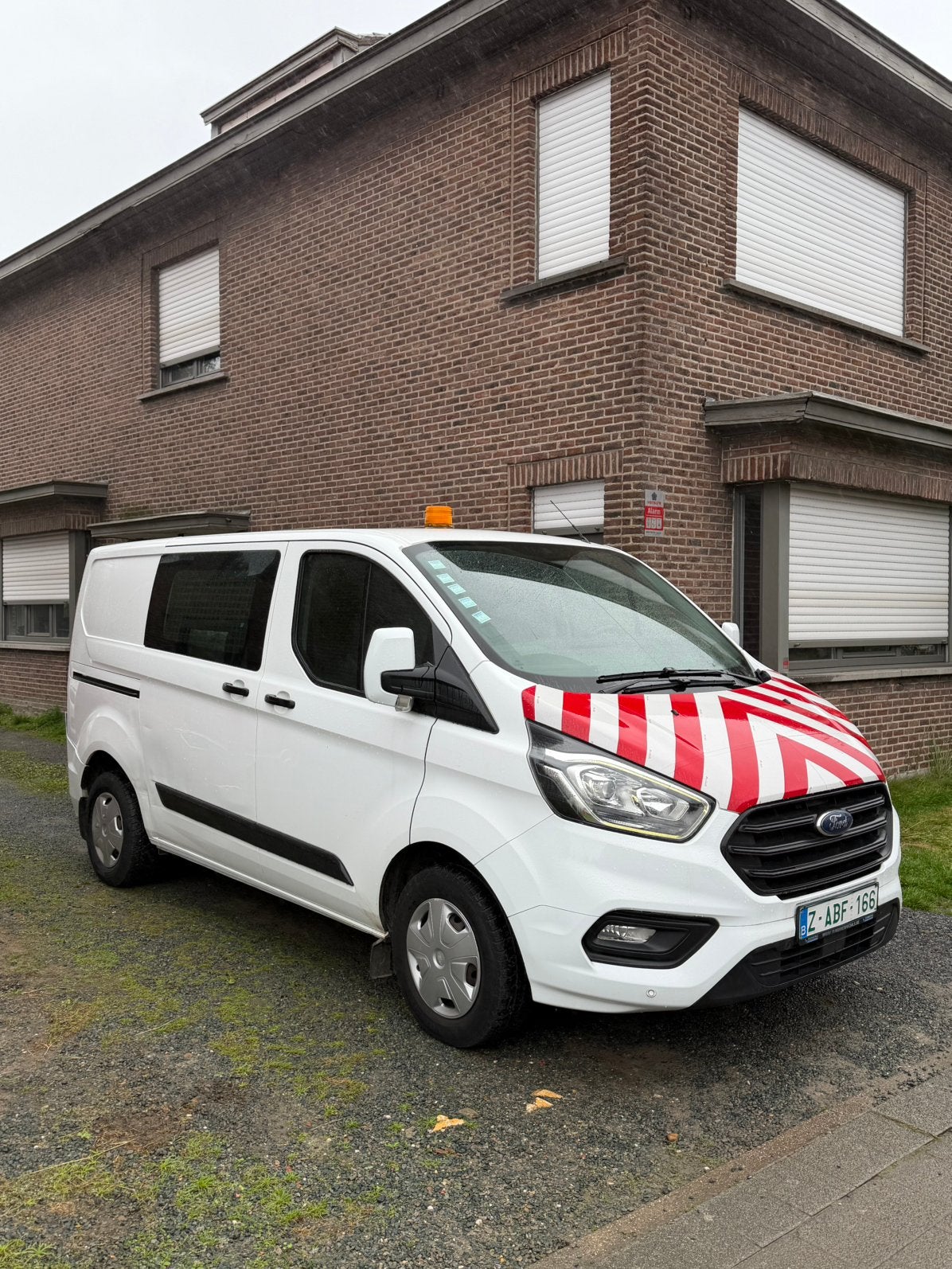 Ford Transit Custom / euro6b / Airco / alu rekken / btw, Voorwielaandrijving, Dealer onderhouden, Stof, Euro 6