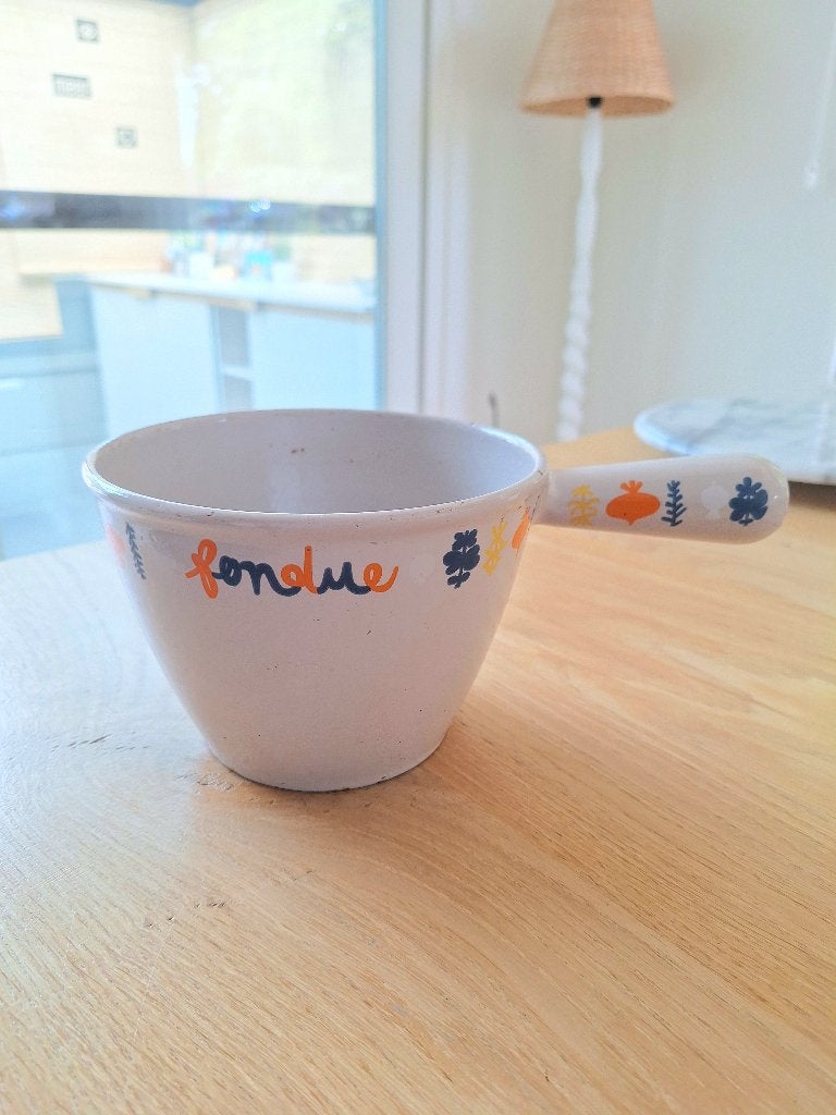 Vintage fonduepan "Le Creuset", Antiek en Kunst, Ophalen