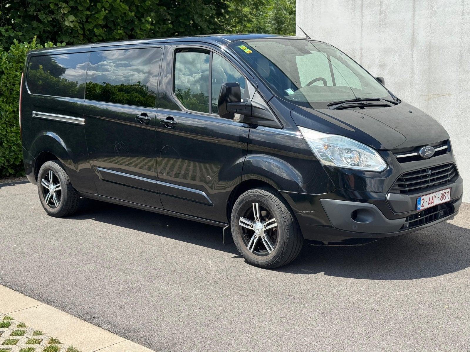 FORD TRANSIT CUSTOM / LICHTE VRACHT! / 6 PLAATS!, Auto's, Ford, Voorwielaandrijving, Euro 5, Beige, Zwart