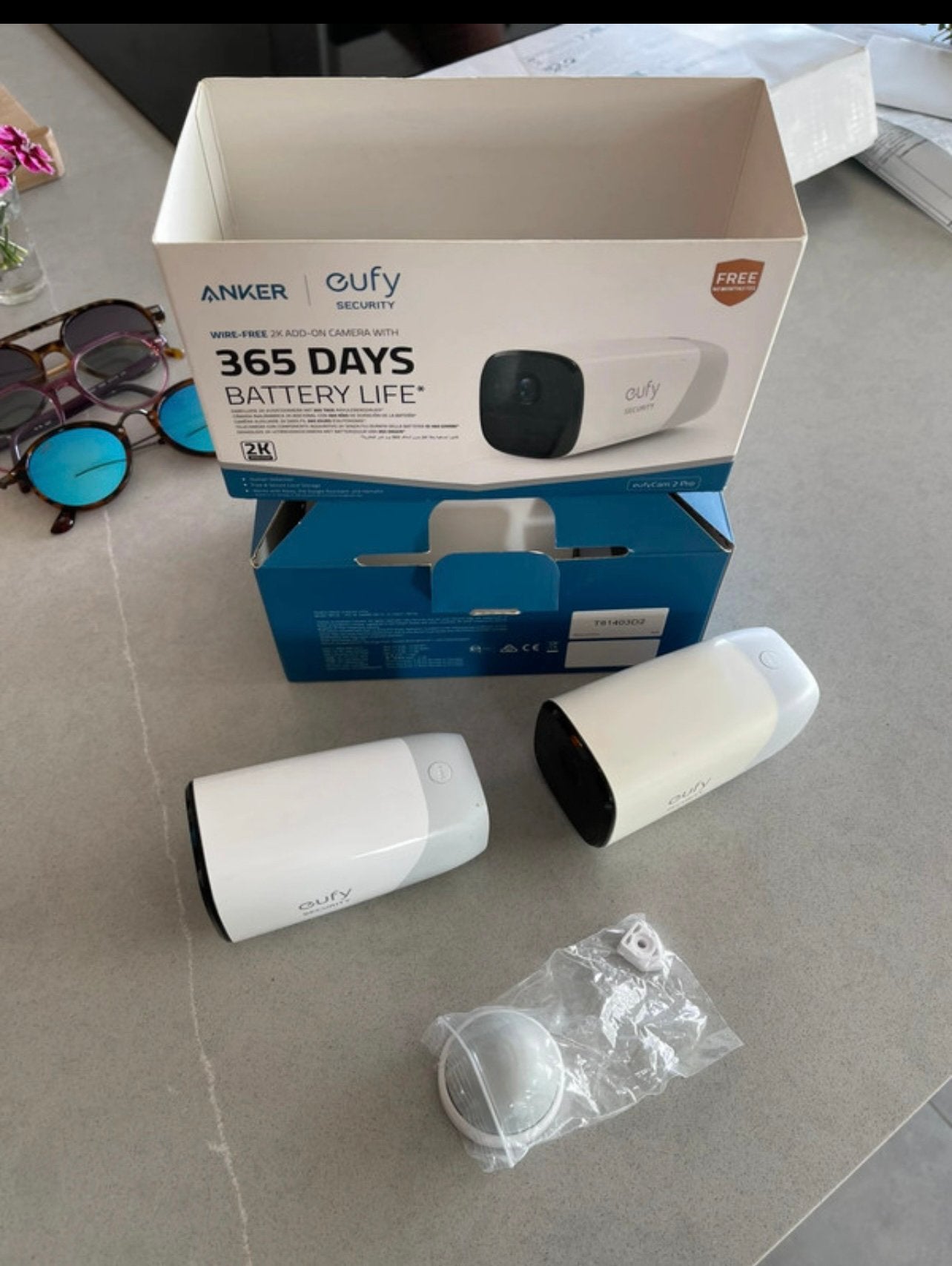 3x eufy cam 2 pro, Enlèvement, Utilisé, Caméra extérieure
