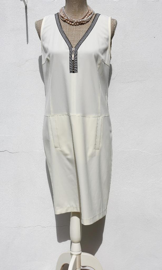 Mooie nieuwe crèmekleurige jurk maat 38, Maat 38/40 (M), Wit, Cristyn & co, Nieuw