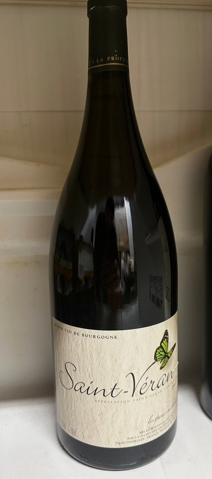 Magnum Saint-Véran 2017 – Bourgogne Chardonnay – 1,5 L, Collections, Enlèvement, Comme neuf, Vin blanc