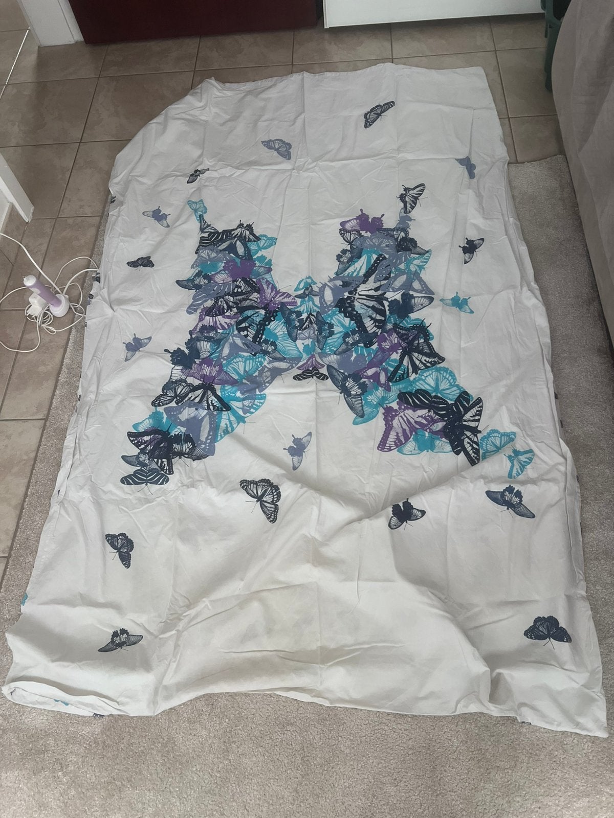 2 housses de couette réversible, Kleding | Dames, Mutsen, Sjaals en Handschoenen, Ophalen, Zo goed als nieuw