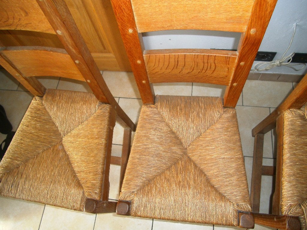 6 chaises hautes, design brutaliste, original, Enlèvement, Comme neuf, Cinq, Six Chaises ou plus