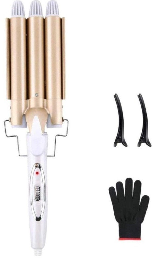 Professionele 6-in-1 Krultang met Auto Curler&Wafeltang, Ophalen of Verzenden, Nieuw, Krultang of Stijltang