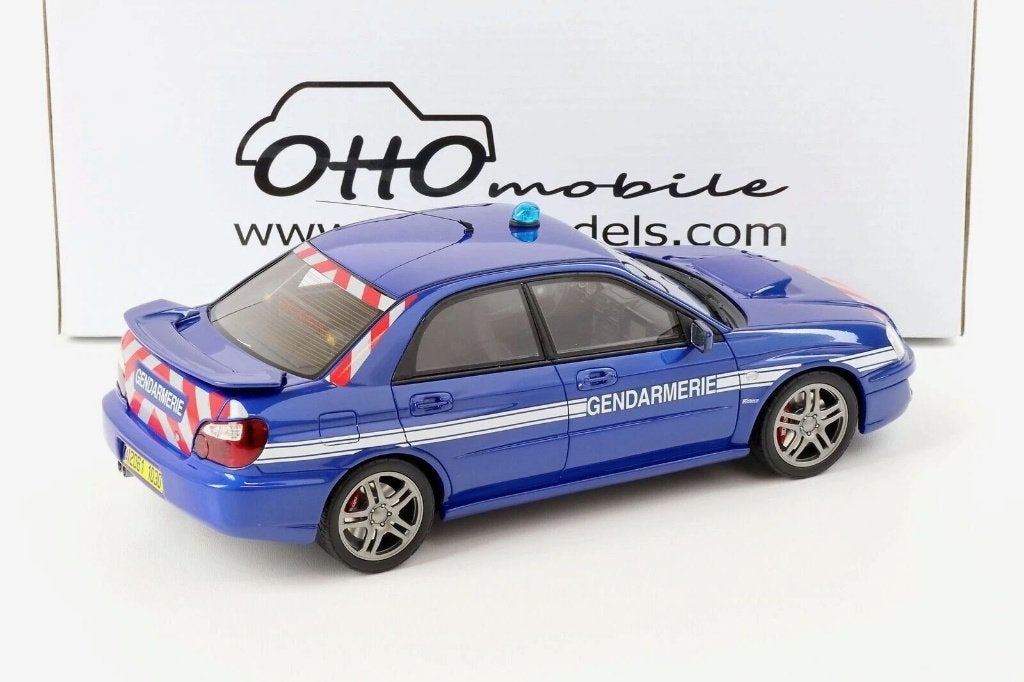 Subaru Impreza Gendarmerie (1:18 Otto Mobile), Ophalen of Verzenden, Nieuw, Auto, OttOMobile