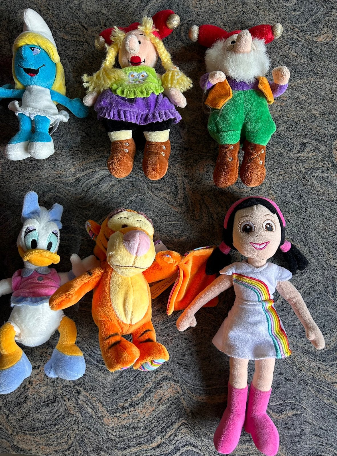Kleine knuffels Disney/Studio 100/Smurfen/beren/dieren, Disney, Ophalen of Verzenden, Zo goed als nieuw