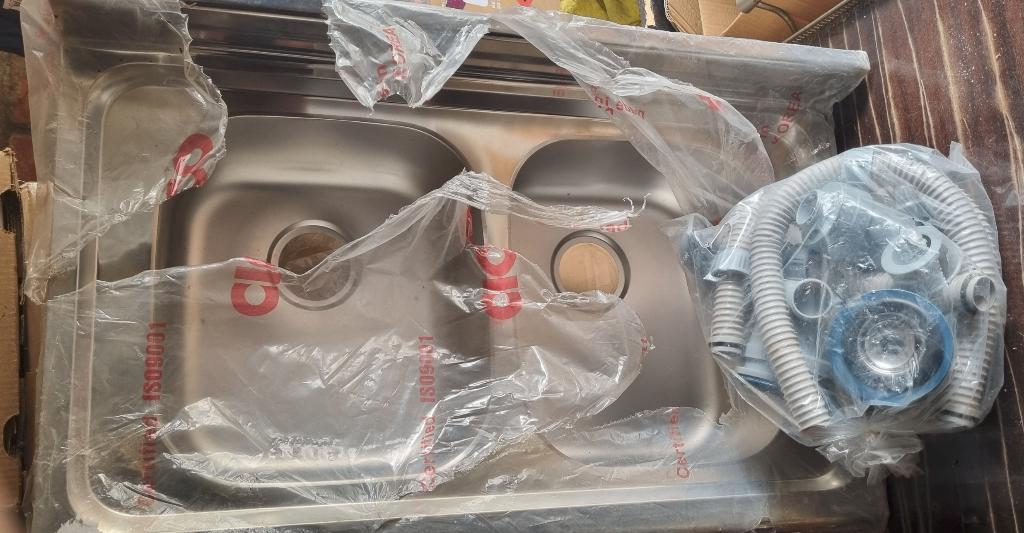 wasbak 100cm complet, Huis en Inrichting, Keuken | Keukenelementen, Ophalen, 100 tot 150 cm, Nieuw, 50 tot 100 cm