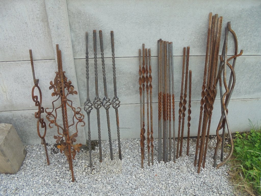 set van 30 ijzeren metalen vormen voor smeden, Ophalen, Zo goed als nieuw, IJzer