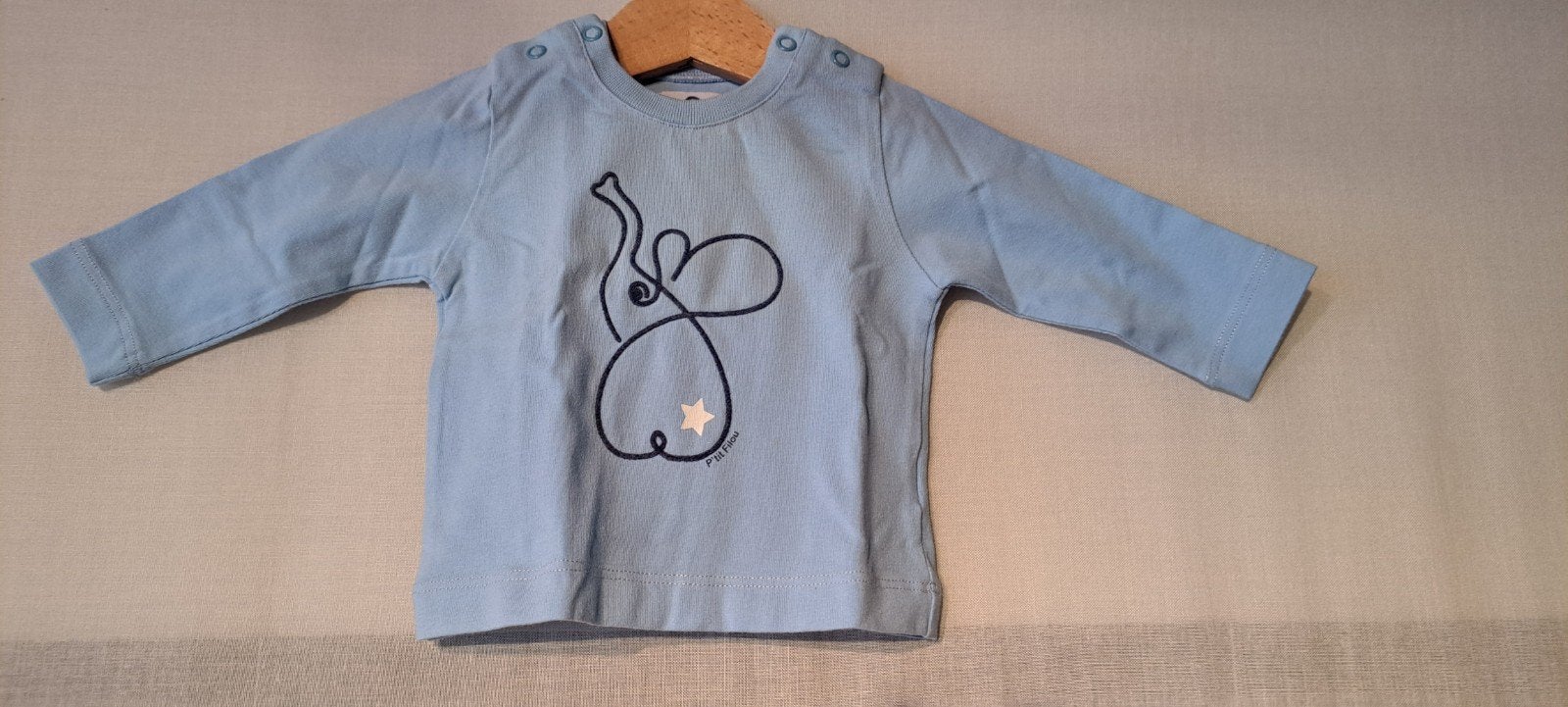 T shirt maat 62, Gebruikt, Jongetje of Meisje, Ophalen of Verzenden, Petit filou