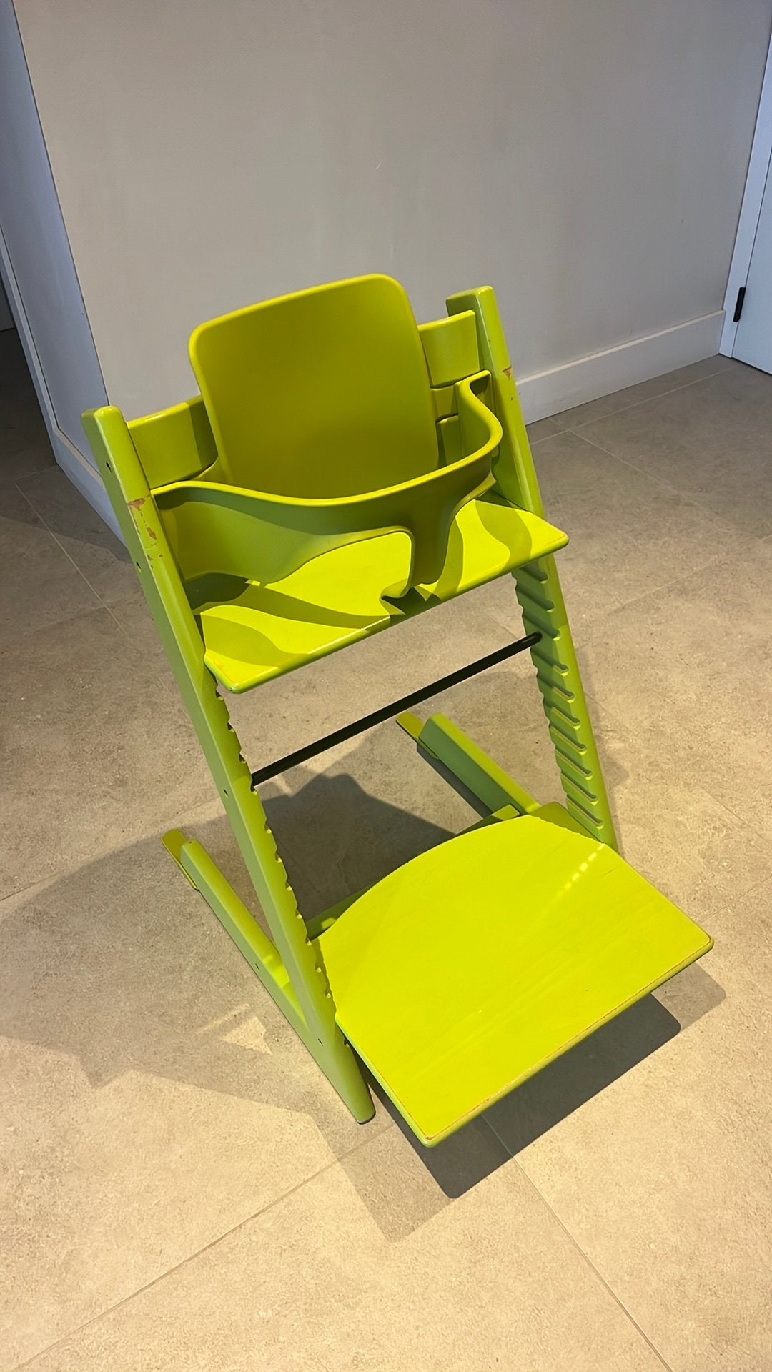 Trip trap stokke, Enlèvement, Utilisé, Chaise évolutive, Coulissant