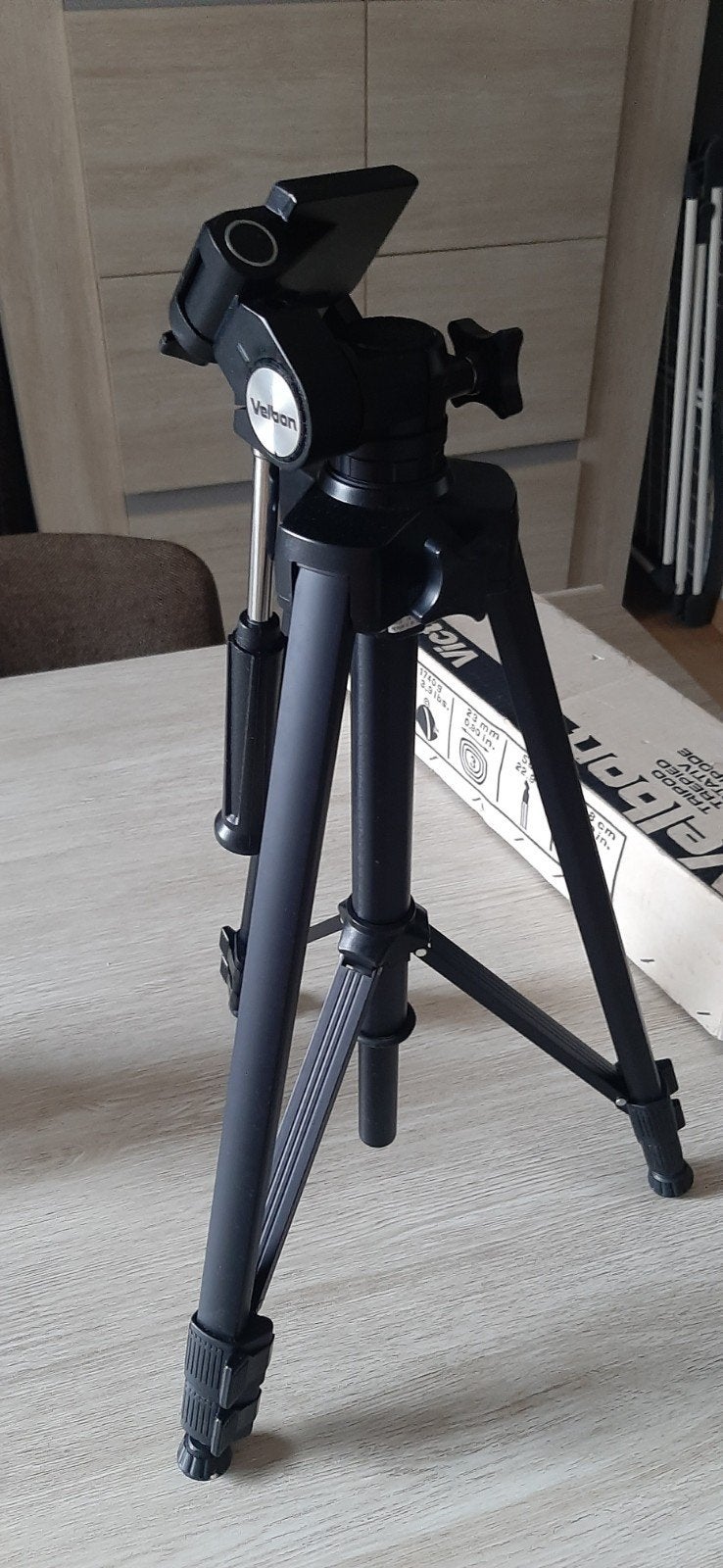 trepied Velbon Victory 350, TV, Hi-fi & Vidéo, Enlèvement, Velbon