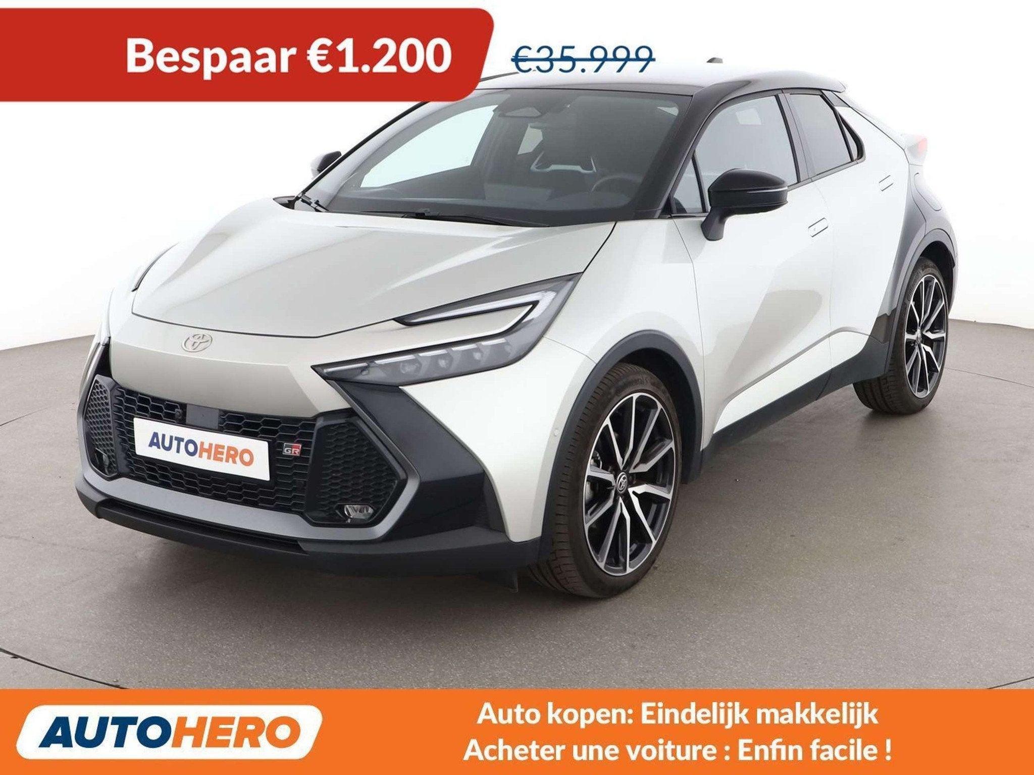 Toyota C-HR 2.0 Hybrid GR Sport AWD (automatique), Autos, Argent ou Gris, Euro 6, Alcantara, Noir