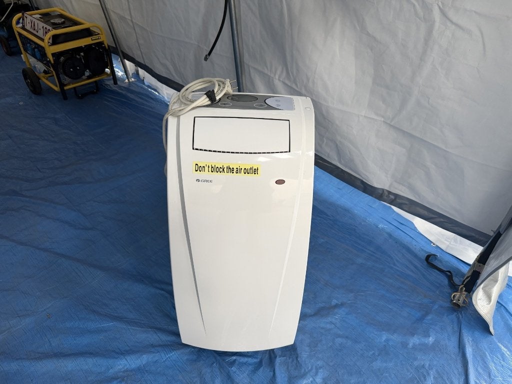 Mobiele airco, Elektronische apparatuur, Airco's, Ophalen, 3 snelheden of meer, Zo goed als nieuw, Energieklasse A of zuiniger