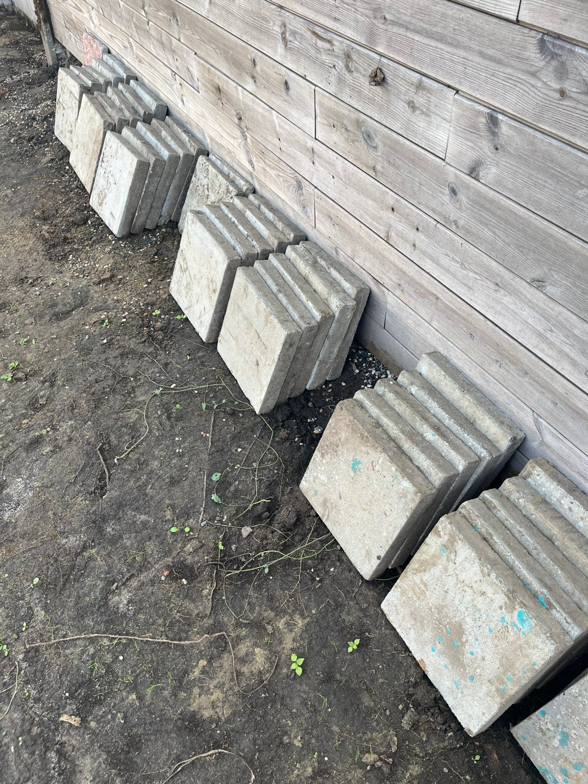 Gratis betonnen dallen, Enlèvement, Utilisé