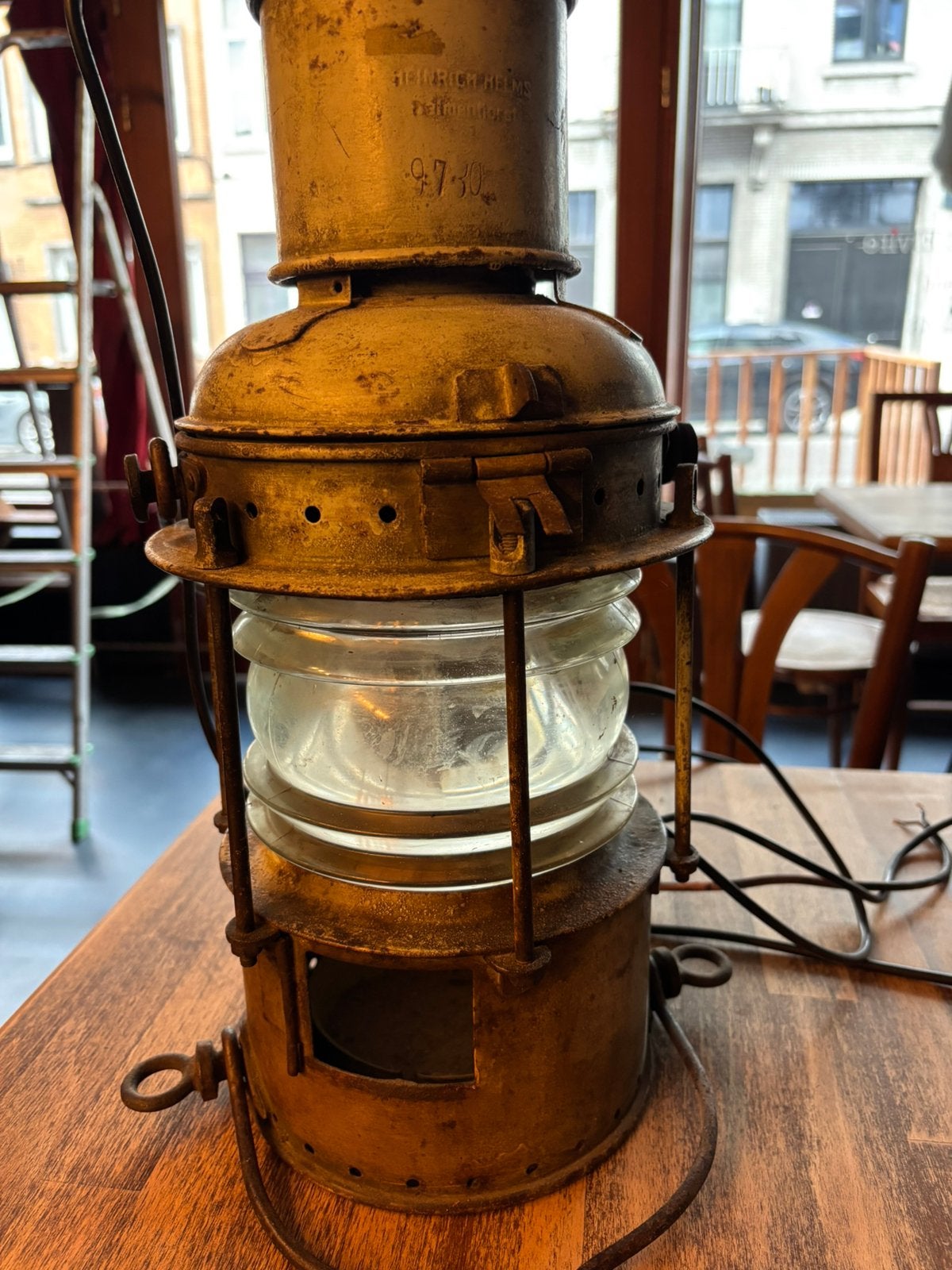 Lampe de bateau année 1940, Antiquités & Art, Enlèvement ou Envoi