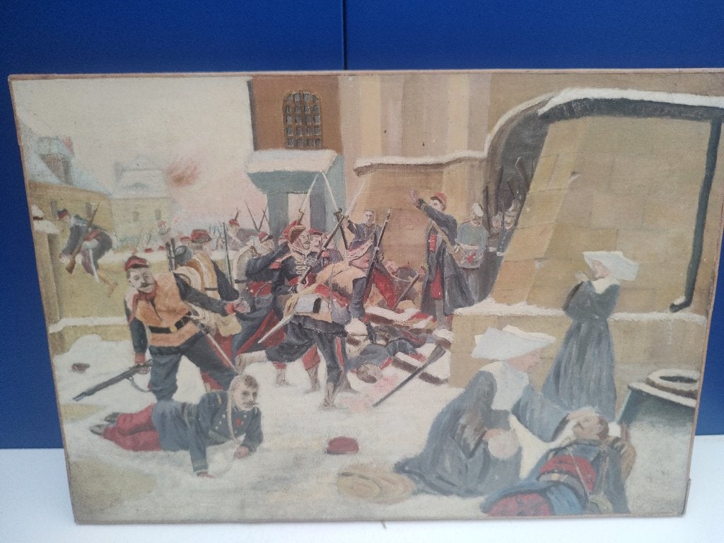 Frans militair schilderij, Collections, Enlèvement