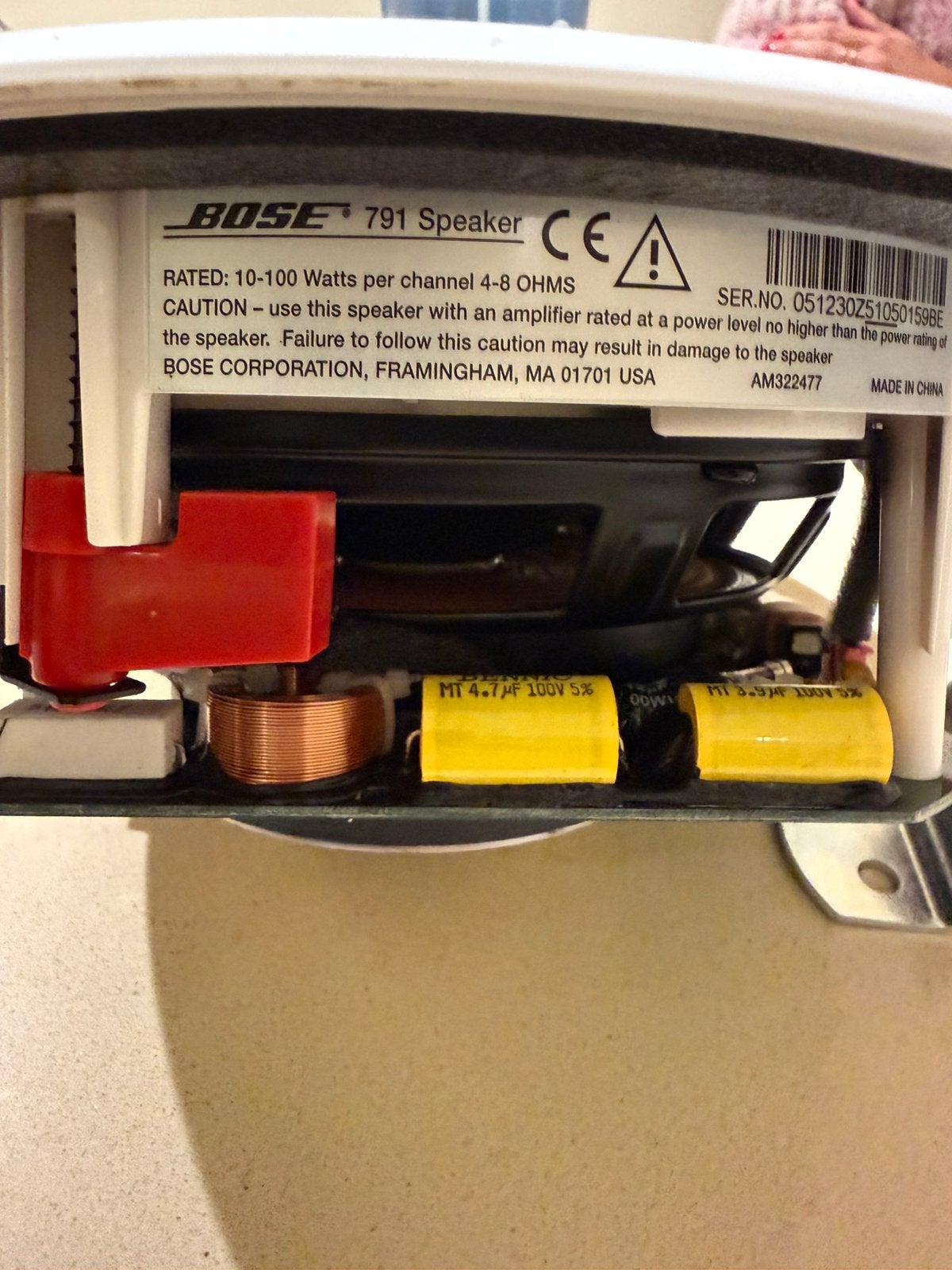 Baffle bose a encastrer 791 speaker, TV, Hi-fi & Vidéo, Enlèvement, Comme neuf, Bose