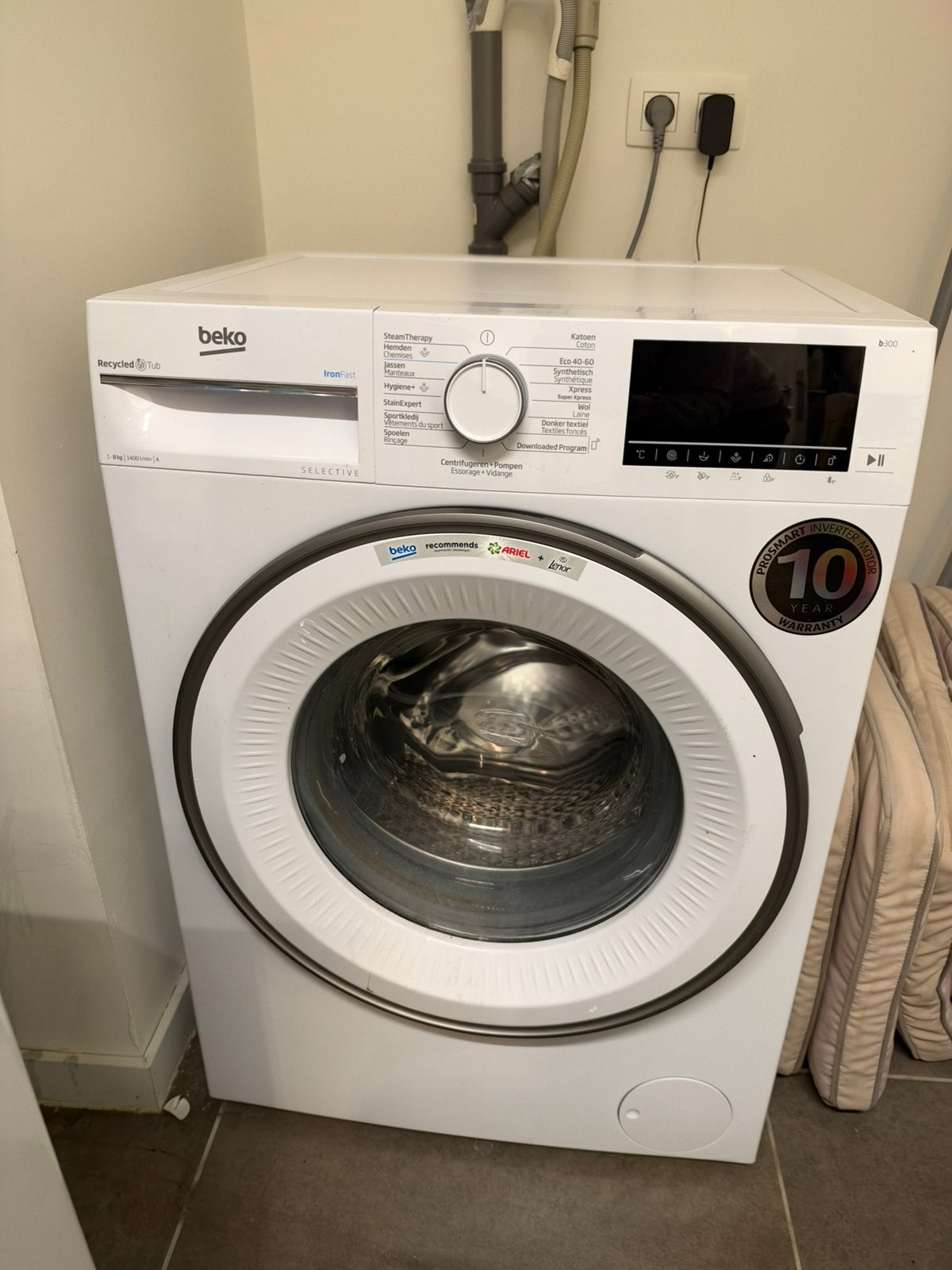 Beko Selective wasmachine 8 kg 1400 toeren klasse A, Enlèvement, Utilisé, Chargeur frontal