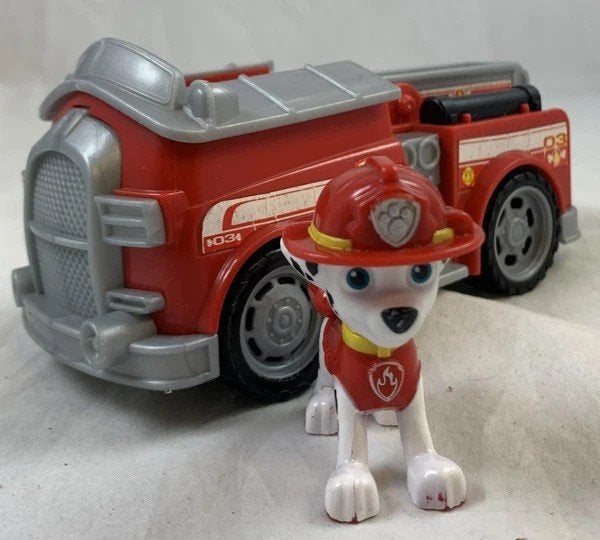 PAW Patrol Marshall Brandweerauto met figuur Spin Master, Kinderen en Baby's, Verzenden, Zo goed als nieuw
