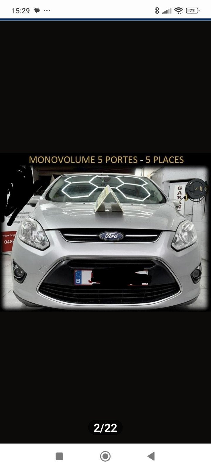 ford cmax uit het jaar 2013, Voorwielaandrijving, Bluetooth, Particulier, Zilver of Grijs