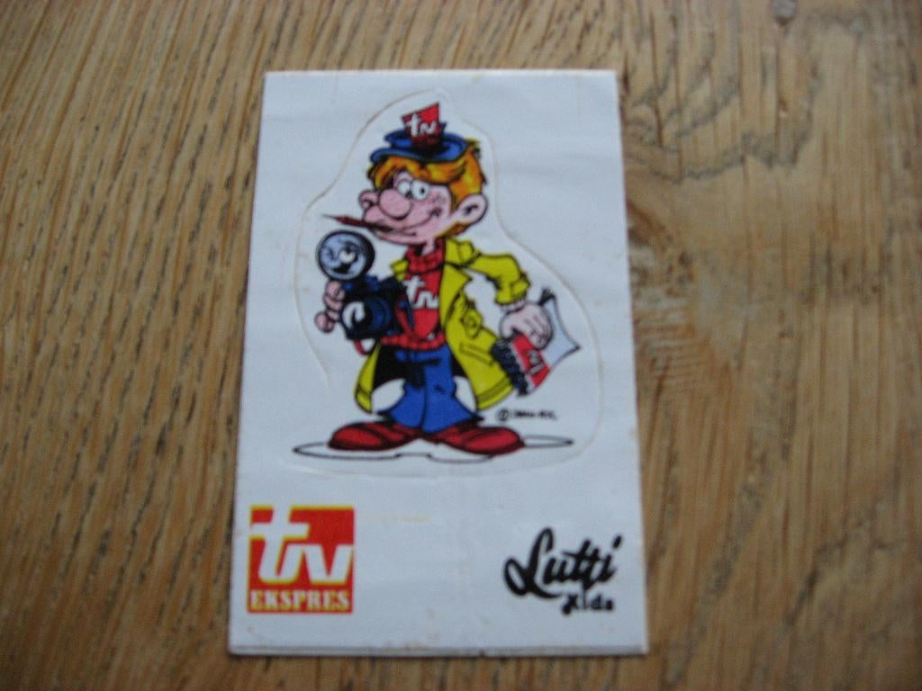 Autocollant de presse TV Lutti pour enfants, Collections, Enlèvement ou Envoi, Neuf, Autres types