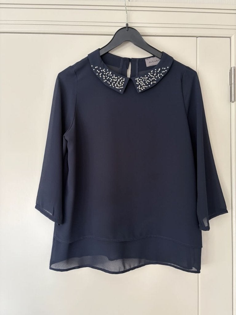 Heel mooie bloes Amélie&Amélie. Smal. Perfecte staat, Kleding | Dames, Blauw, Ophalen of Verzenden, Zo goed als nieuw, Maat 36 (S)
