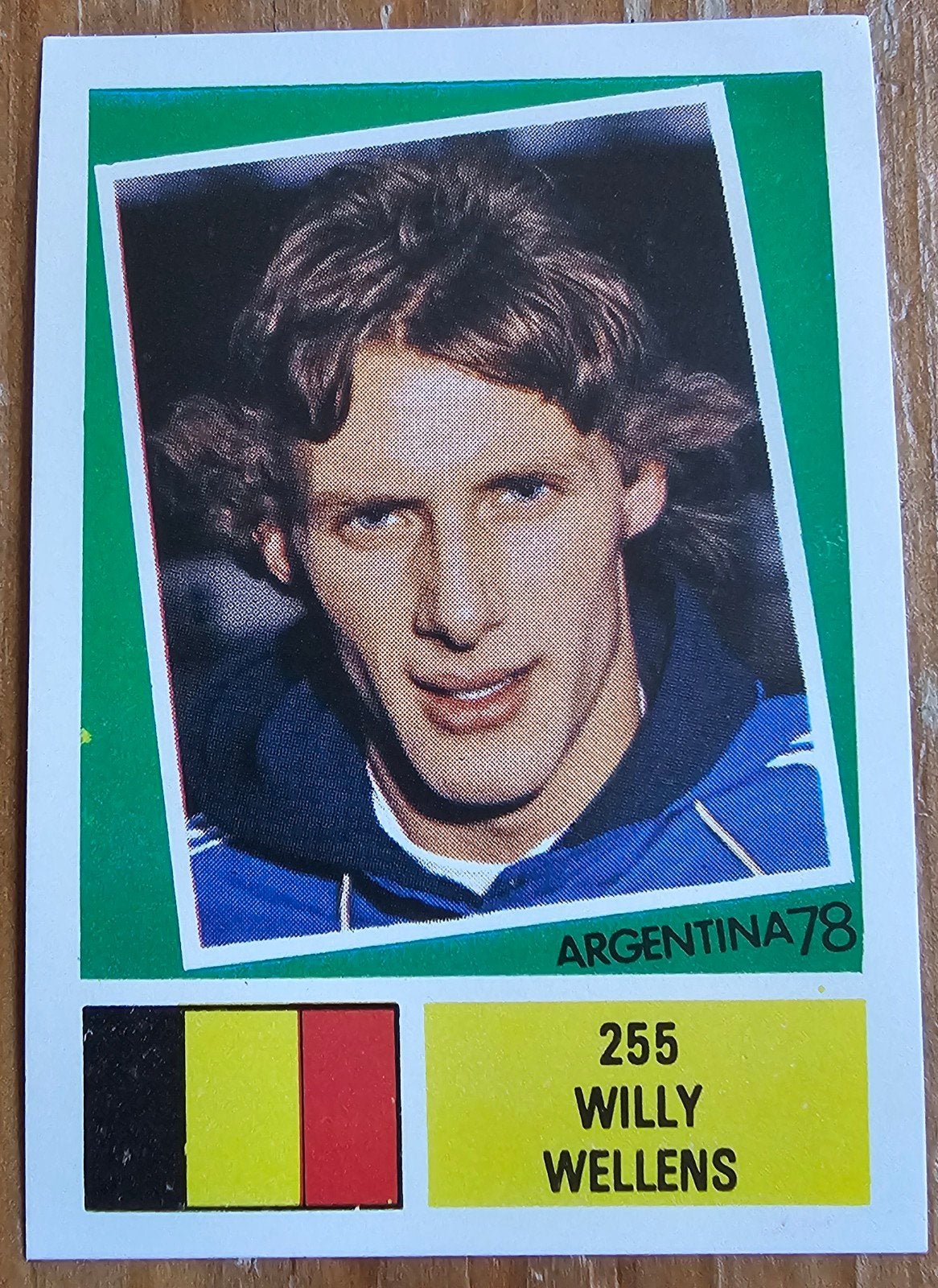 FKS (panini like) Argentina 78 #255 Willy Wellens Voetbal!, Ophalen of Verzenden, Zo goed als nieuw, Plaatje