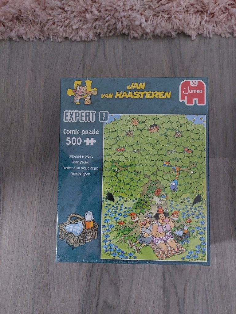 Puzzel JVH 500 stuks "Picknick Plezier", Ophalen of Verzenden, 500 t/m 1500 stukjes, Nieuw, Legpuzzel