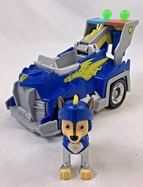 Véhicule PAW Patrol Rescue Knights Chase Knight avec figurin, Envoi, Comme neuf