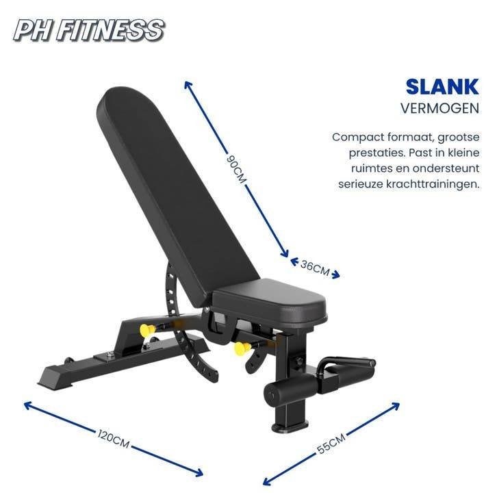 PH Fitness PRO530 Fitnessbank - Incline Decline Bench, Sport en Fitness, Ophalen of Verzenden, Nieuw, Armen, Dumbbell