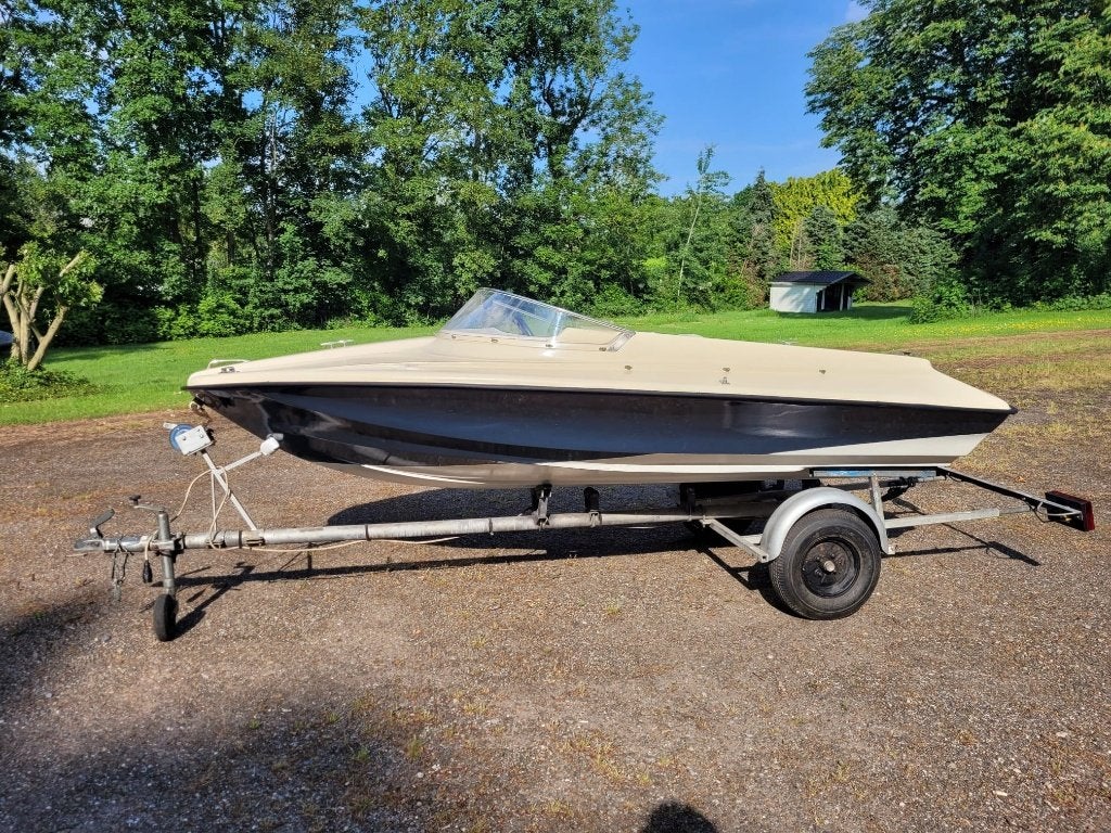 Shakespeare speedboot inclusief trailer, Watersport en Boten, Speedboten, Ophalen, Overige merken, Gebruikt, 4 m