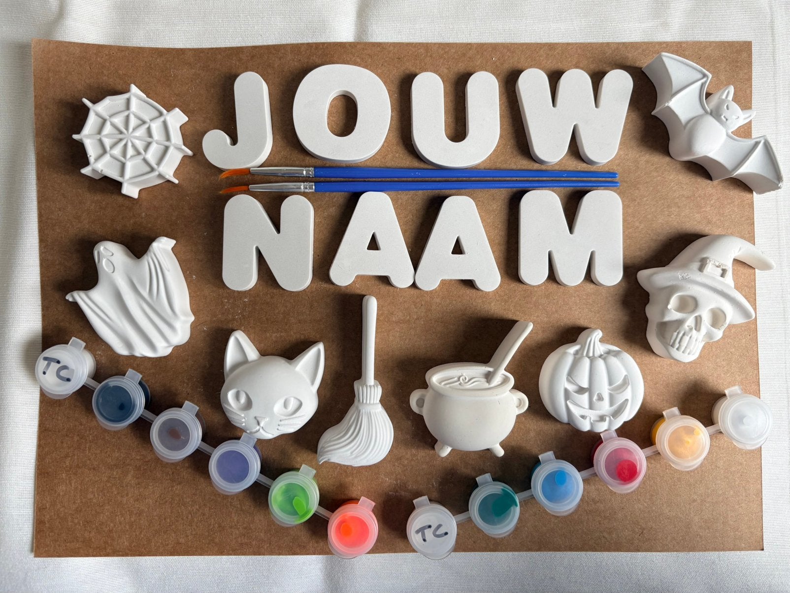 Gepersonaliseerde Halloween schilderset, Hobby en Vrije tijd, Ophalen of Verzenden, Nieuw