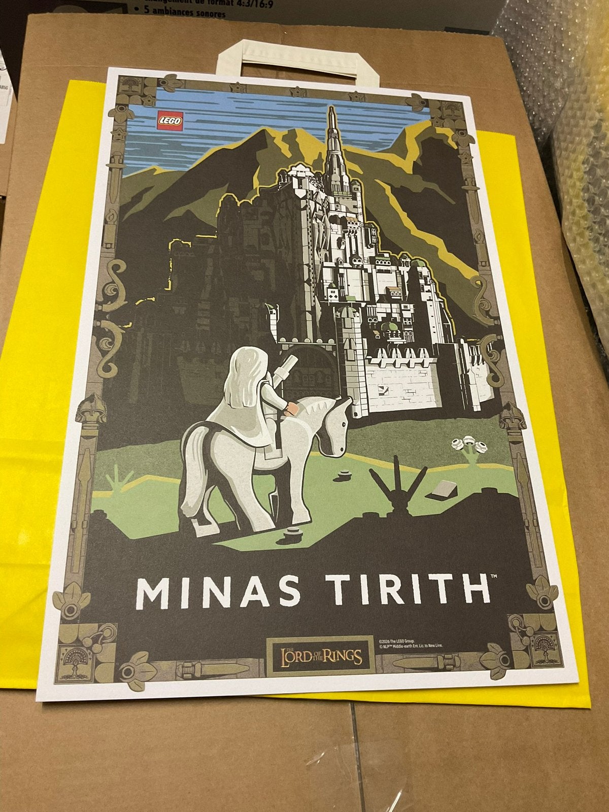 Lego The Lord Of The Rings Minas Tirith Poster, Ophalen of Verzenden, Nieuw, Lego