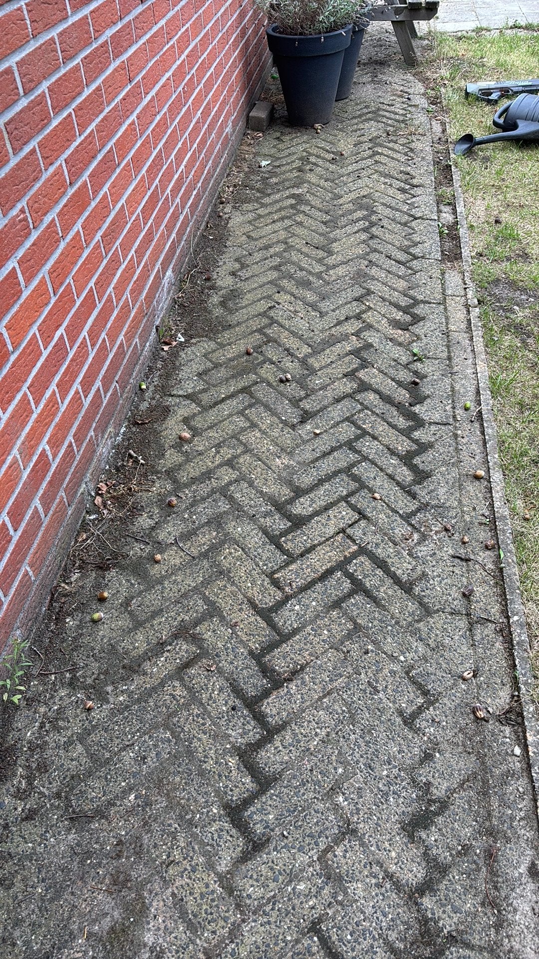 GRATIS op te halen klinkers en overige tuin tegels, Enlèvement, Utilisé, Briques