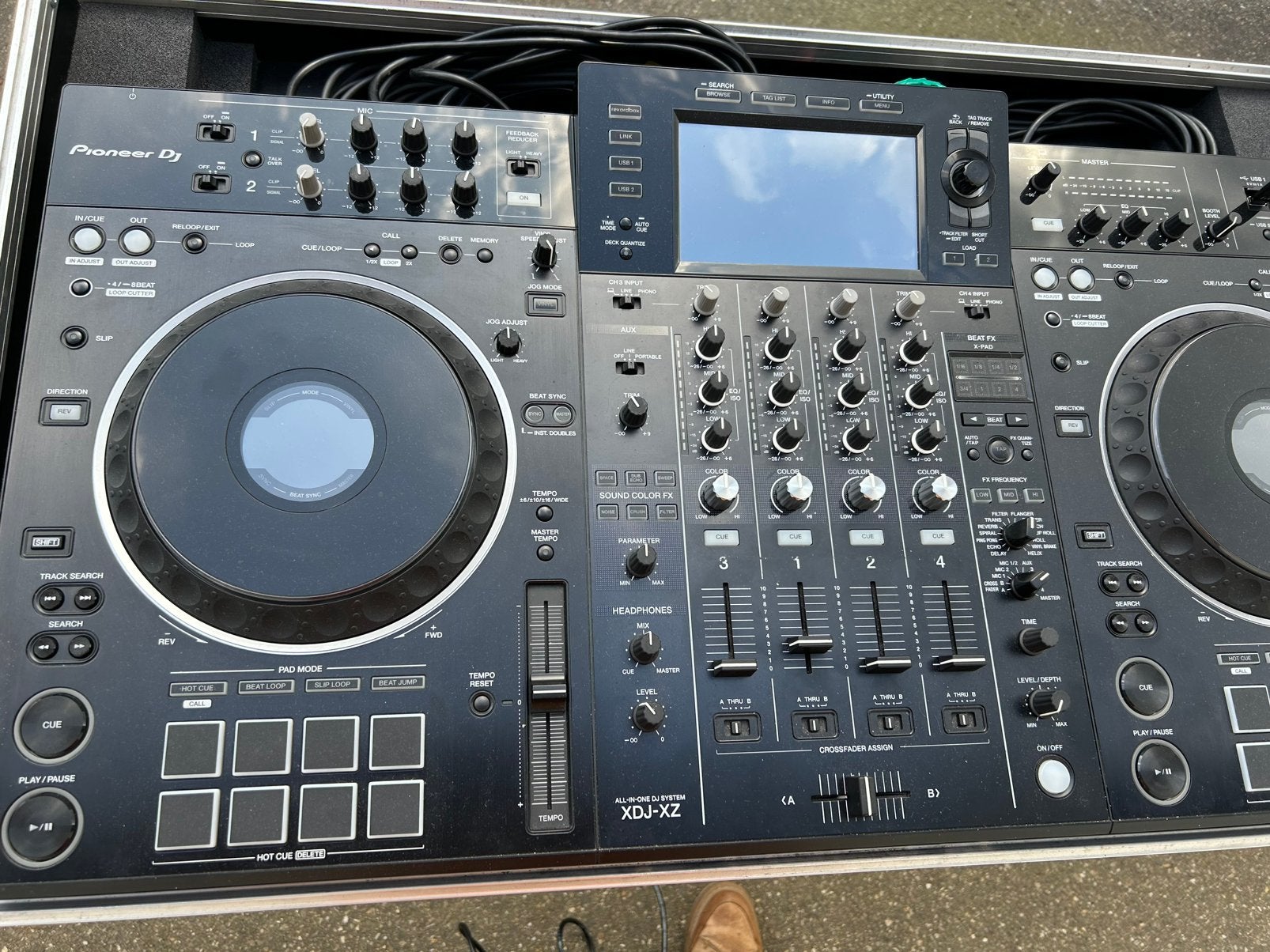 Pioneer XDJ-XZ DJ-paneel + flightcase + stofkap, Muziek en Instrumenten, Dj-sets en Draaitafels, Ophalen, Gebruikt, Pioneer