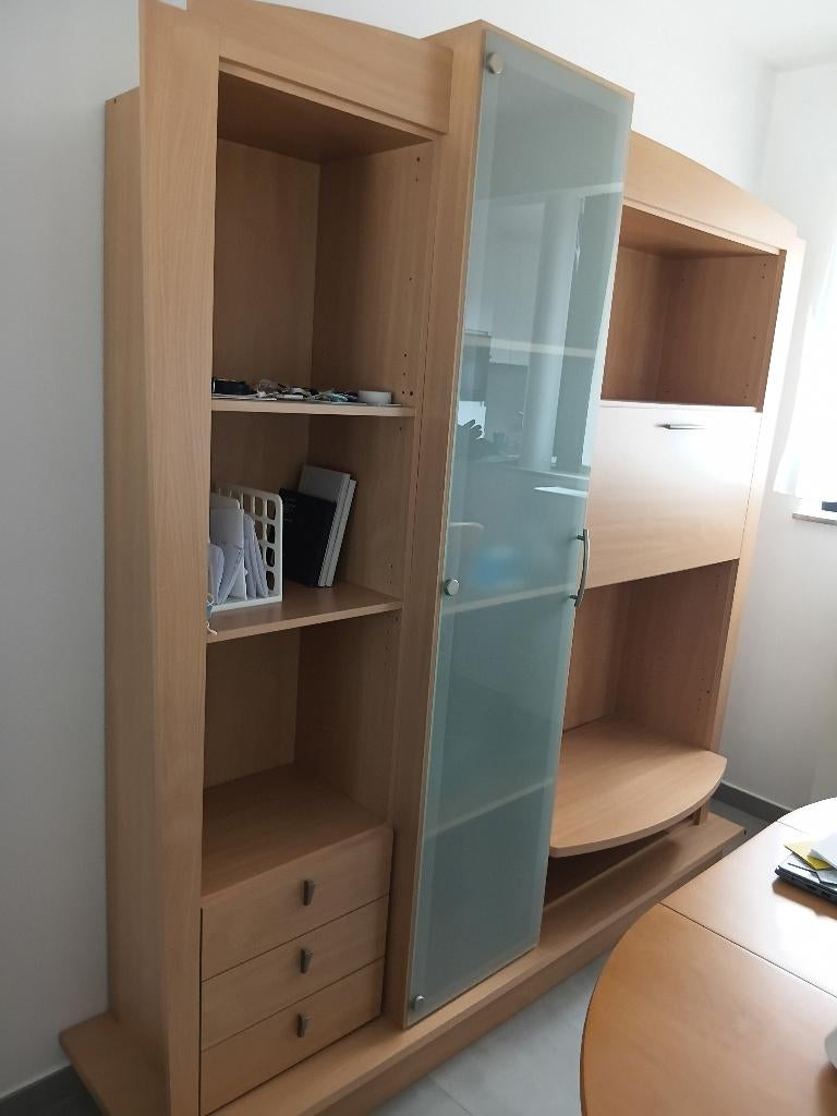 Dressoir, salontafel, wandkast, tweezit zetel, Ophalen, Gebruikt, Met lade(s), Minder dan 150 cm