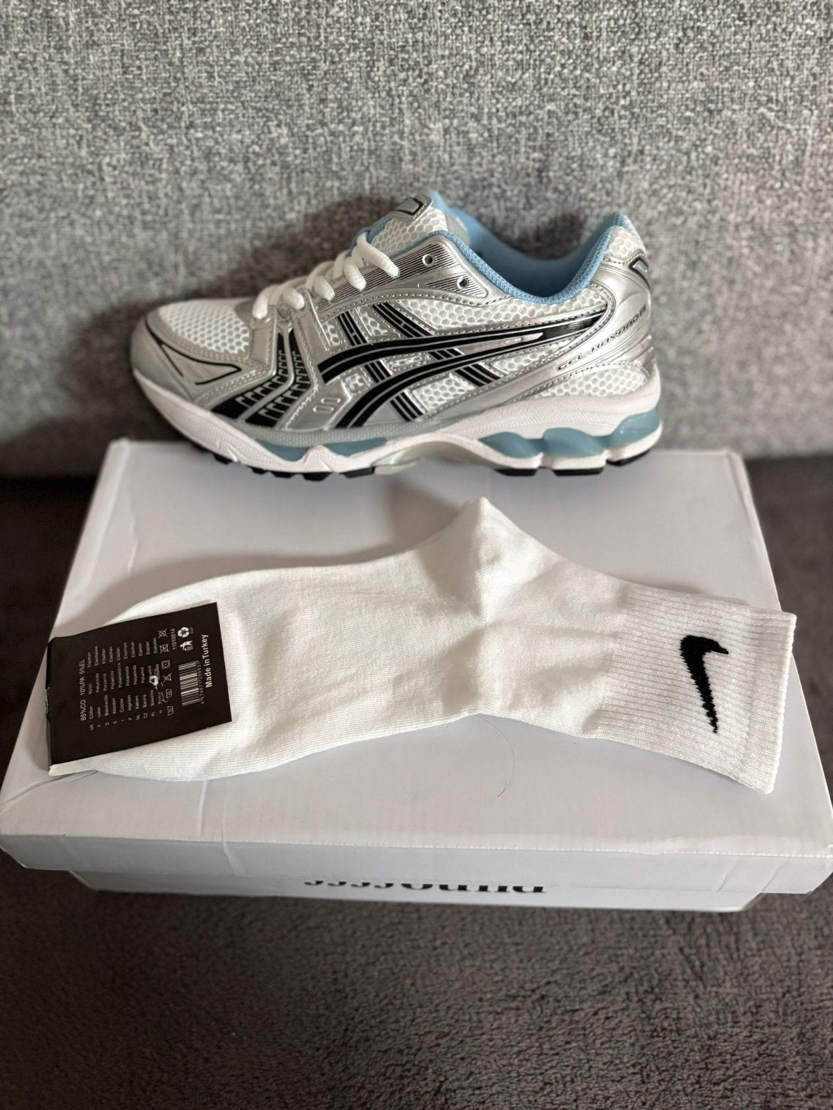 AsicsXJJJound gel kayano 14 baby blue, Sport en Fitness, Loopsport en Atletiek, Ophalen, Hardloopschoenen, Zo goed als nieuw, Hardlopen