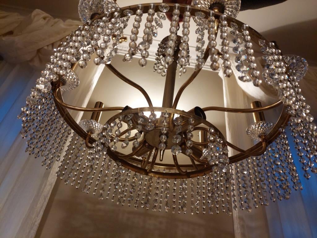kristallen kroonluchter, Huis en Inrichting, Lampen | Kroonluchters, Ophalen