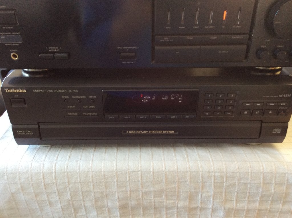 5 CD wisselaar Technics SL-PD6, TV, Hi-fi & Vidéo, Enlèvement ou Envoi, Utilisé, Technics, Changeur