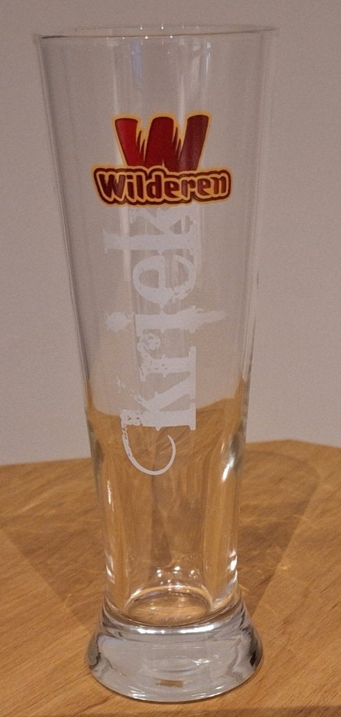 1 Wilderen Kriek bierglas, Ophalen of Verzenden, Zo goed als nieuw, Glas of Glazen, Overige merken