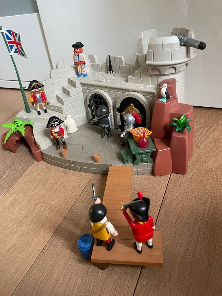 PLAYMOBIL 5139 Britse Soldatenvesting, Ophalen, Pirates, Complete set, Zo goed als nieuw