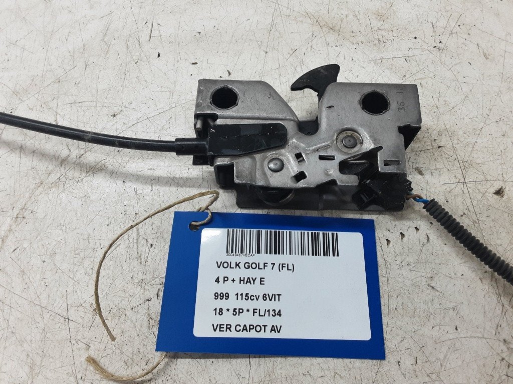 SERRURE CAPOT Volkswagen Golf VII (AUA) (5G1823509D), Volkswagen, Mevr. I. Hauben, Utilisé, Rue de l'Espoir 34 34
4030  GRIVEGNÉE, BE