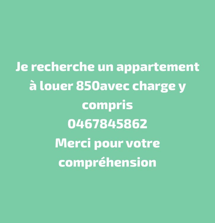 Je recherche un appartement a louer
